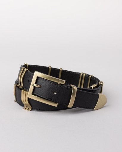 Rattle belt - Black gold