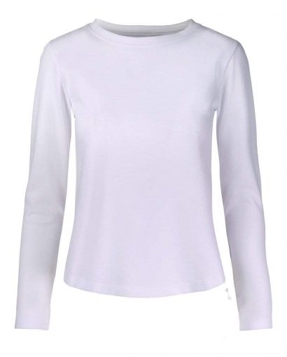 Violet long sleeve - White