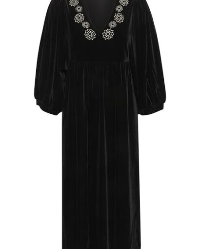Thalea dress - Black embroidery