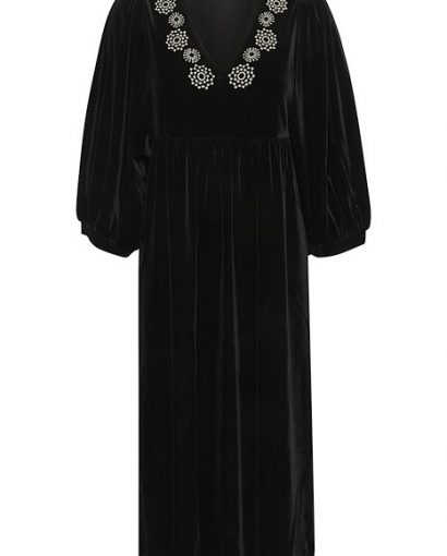 Thalea dress - Black embroidery