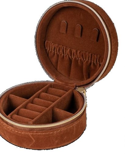 Jewelry zip round - Puce