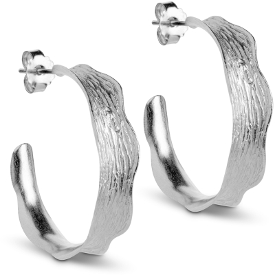 Ane large hoops - Silver