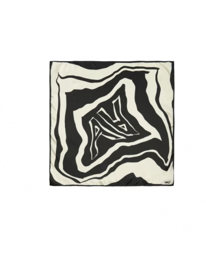 Distortia scarf - Black/offwhite