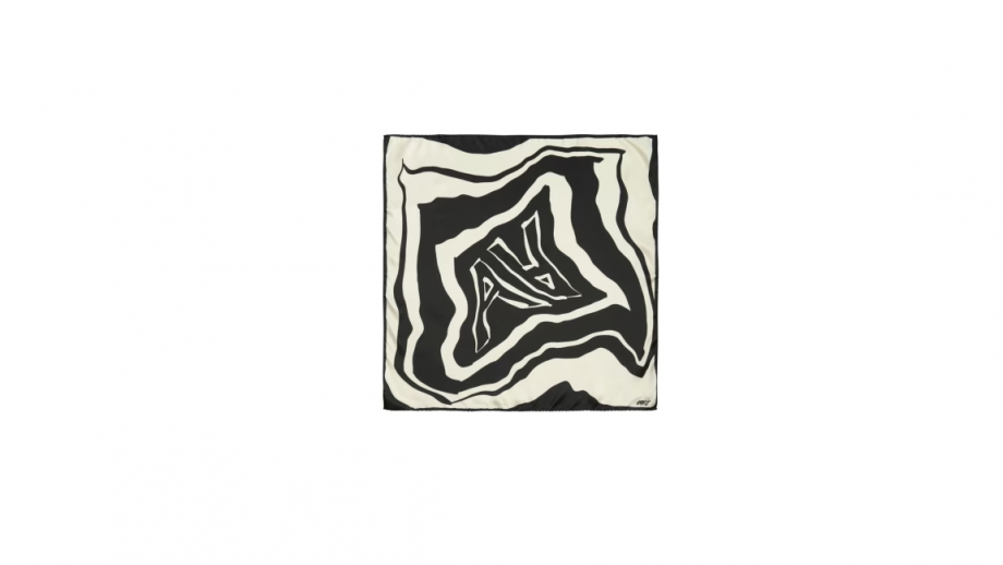 Distortia scarf - Black/offwhite