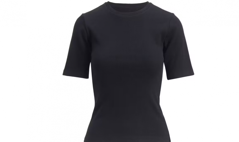 Pippa rib tee - Black