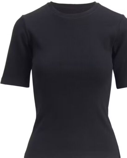 Pippa rib tee - Black