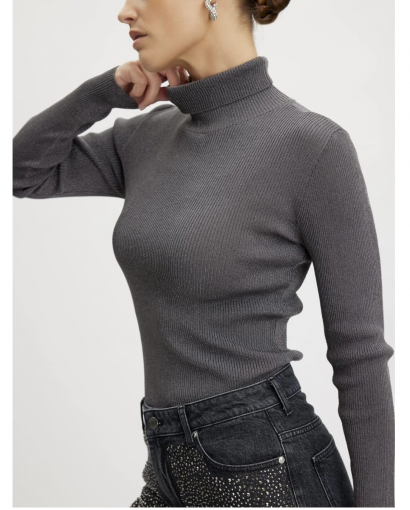 Silvi rollneck - Nickel