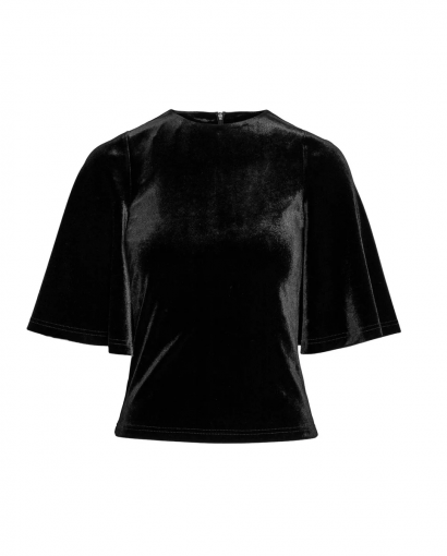 Lucia velour top - Black