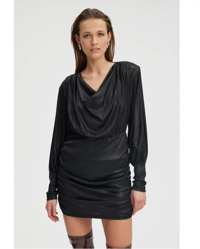 Maddix ls short dress - Black