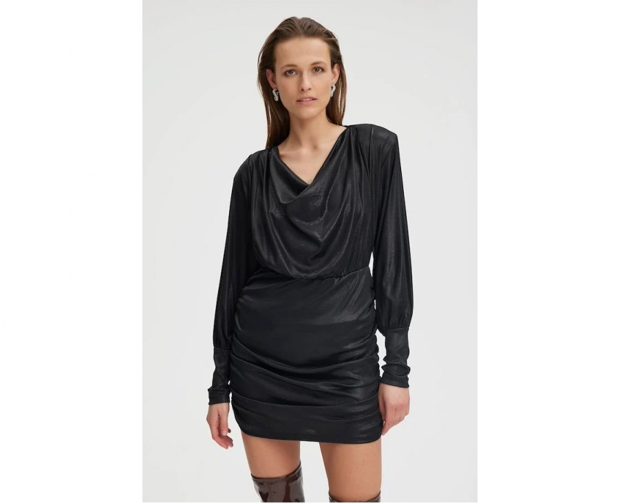 Maddix ls short dress - Black