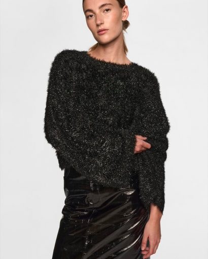 Mattiani cropped pullover - Black