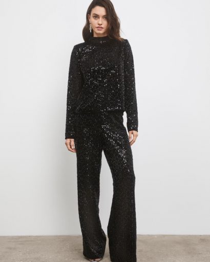 Jagger sequin trousers - Black