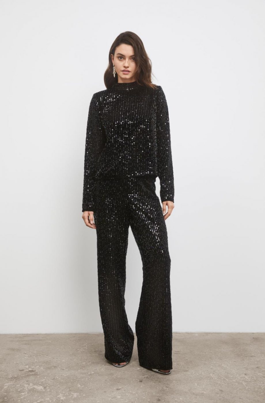 Jagger sequin trousers - Black
