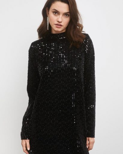 Club sequin dress - Black