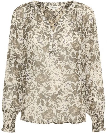 Ketta blouse - Dusky green fleur
