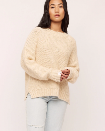 Alma sweater - -Washed sand