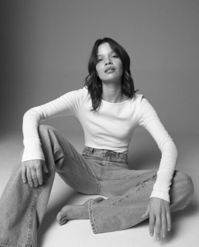 Petronella rib boatneck - White
