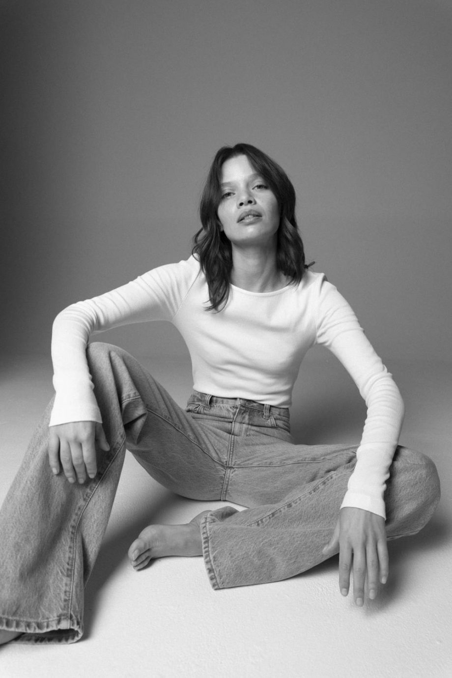 Petronella rib boatneck - White
