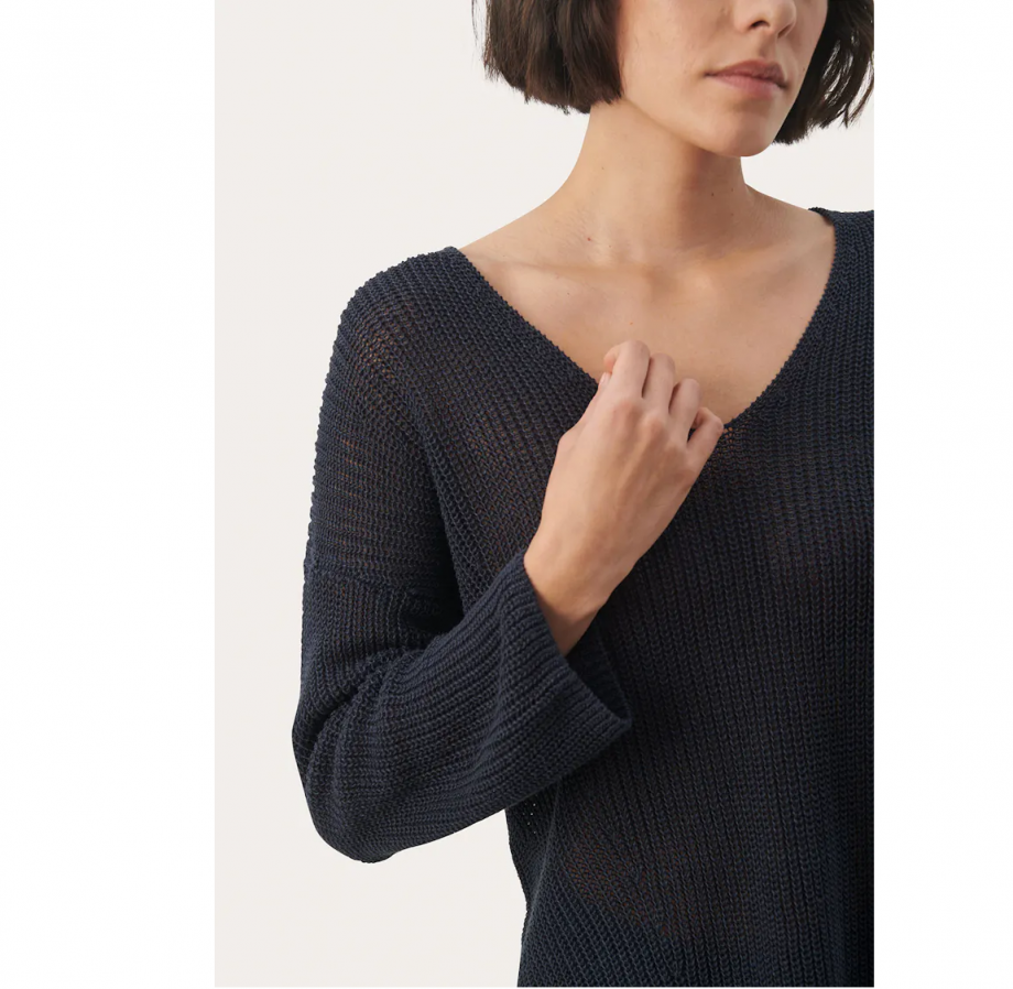 Etrona pullpver - Dark navy
