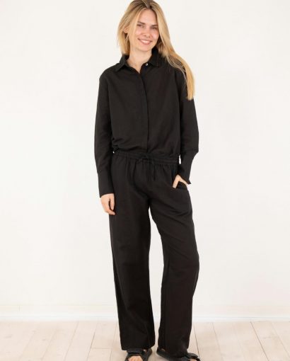 Sonar linen pants - Black