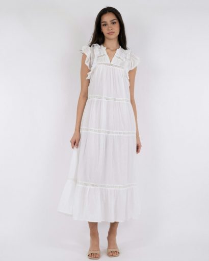 Ankita S voile dress - White