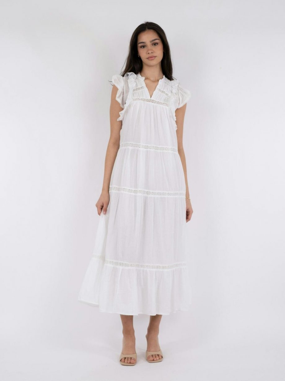 Ankita S voile dress - White