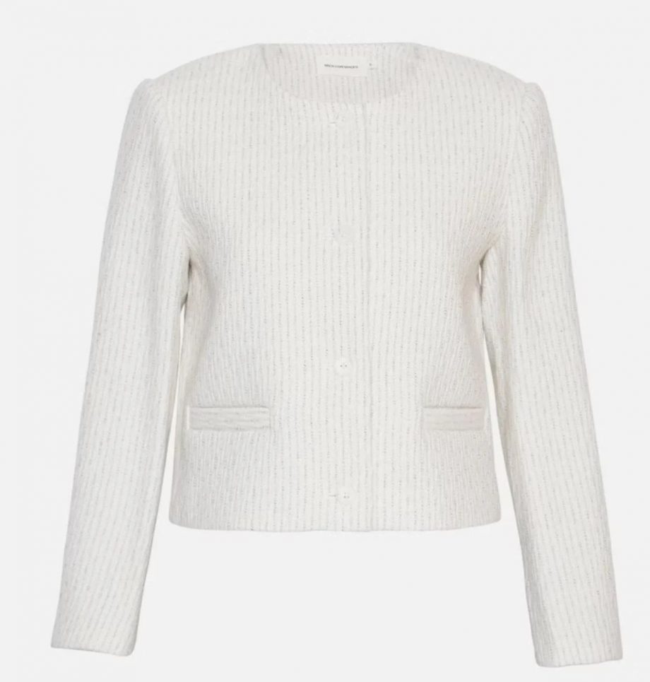 Nadialine jacket - White melange