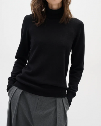 Lukka rollneck pullover - Black