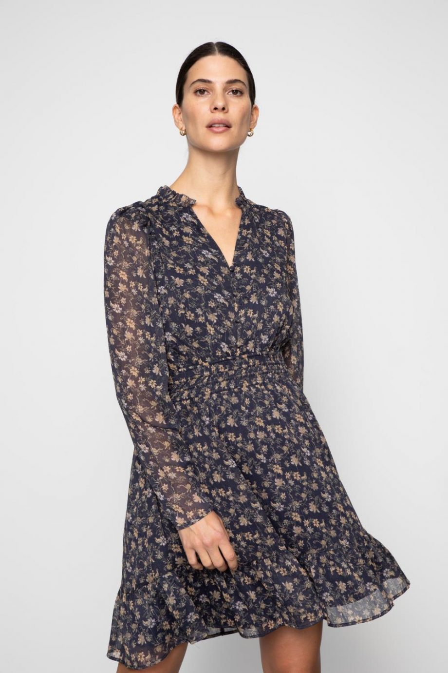 Eira dress - Navy dahlia