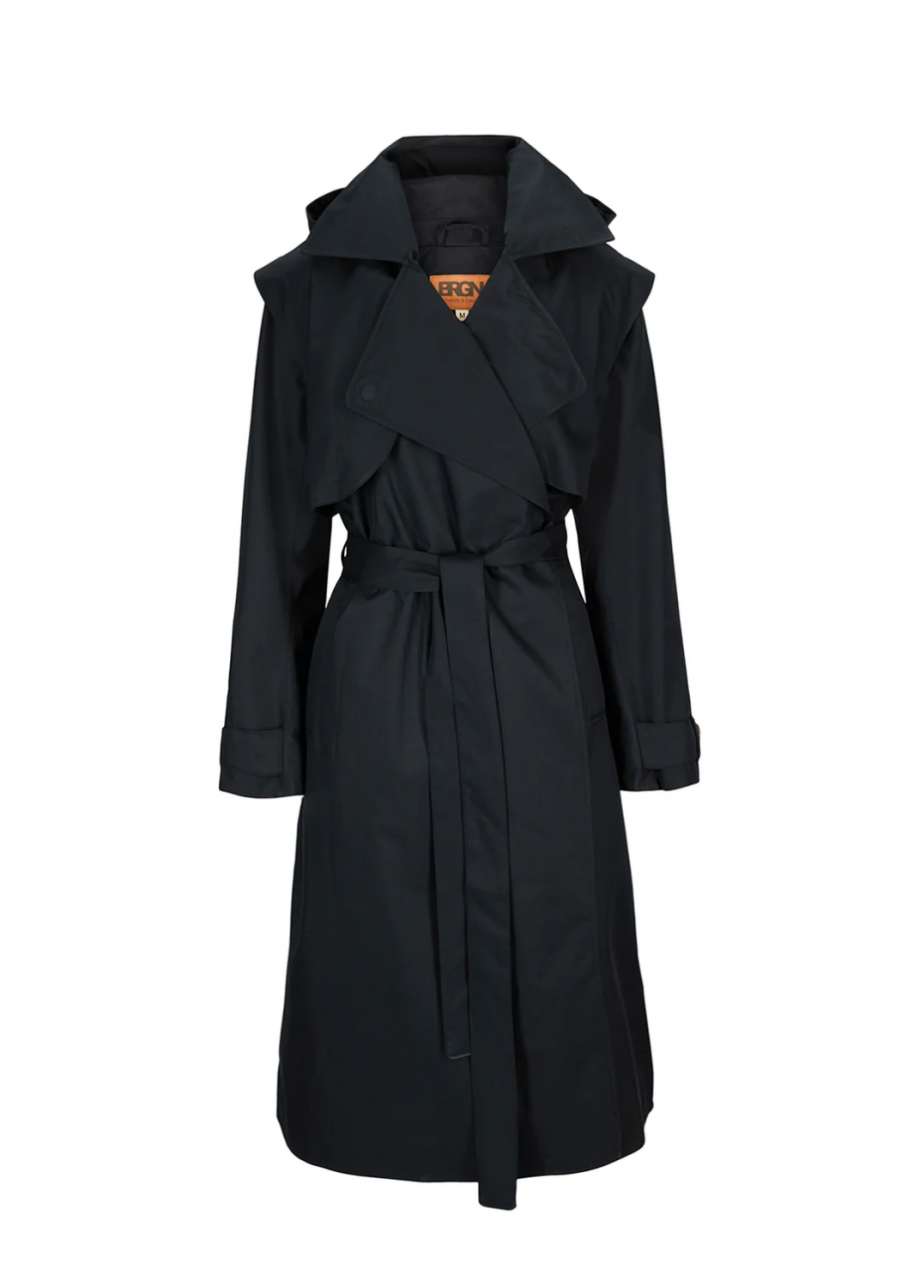 Regndråpe trench coat - New black