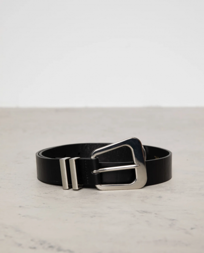 Bennett  belt - Black silver