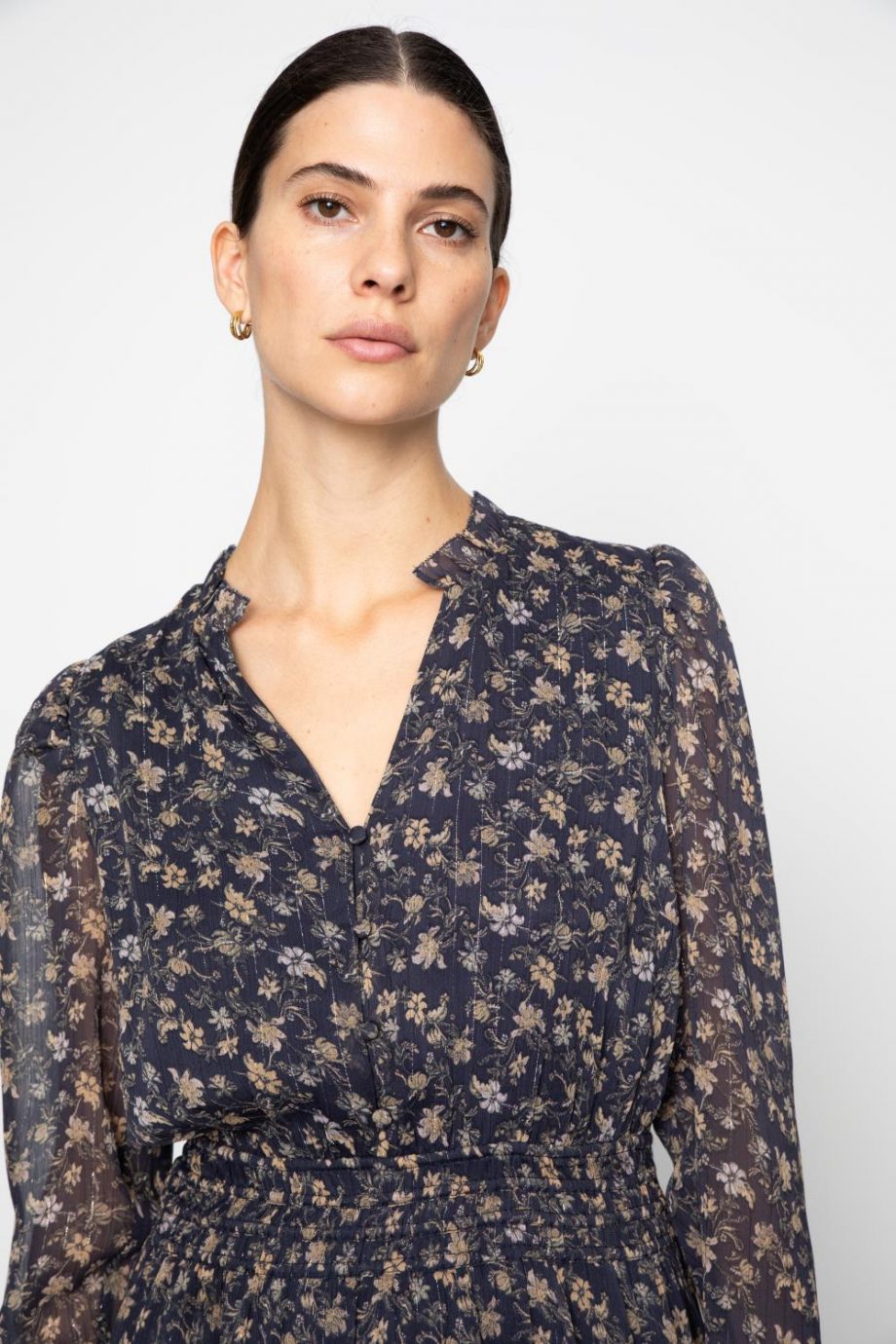 Eira dress - Navy dahlia