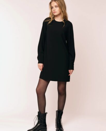 Ebony midi dress - Black