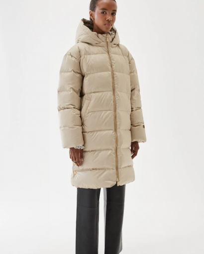 Farida down coat - Light Beige