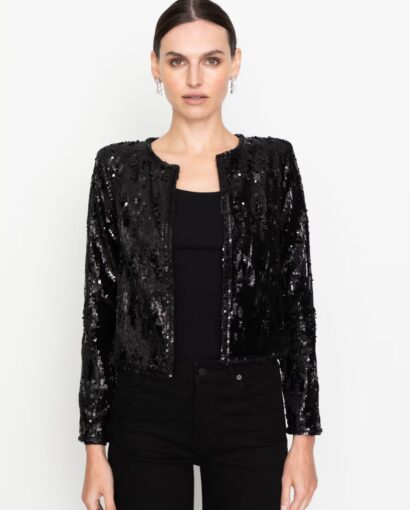 Vela sequin jacket - Black