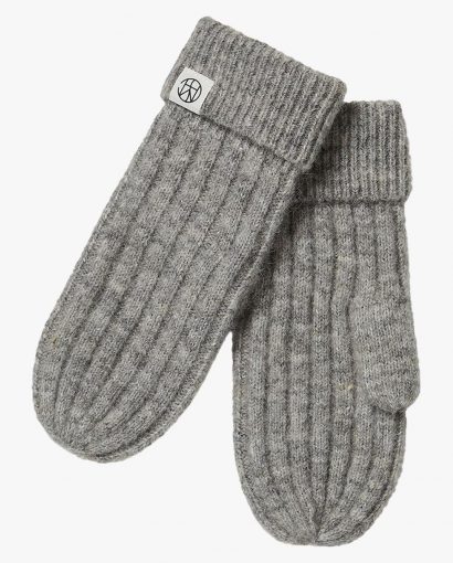Hope icon mittens - Medium grey