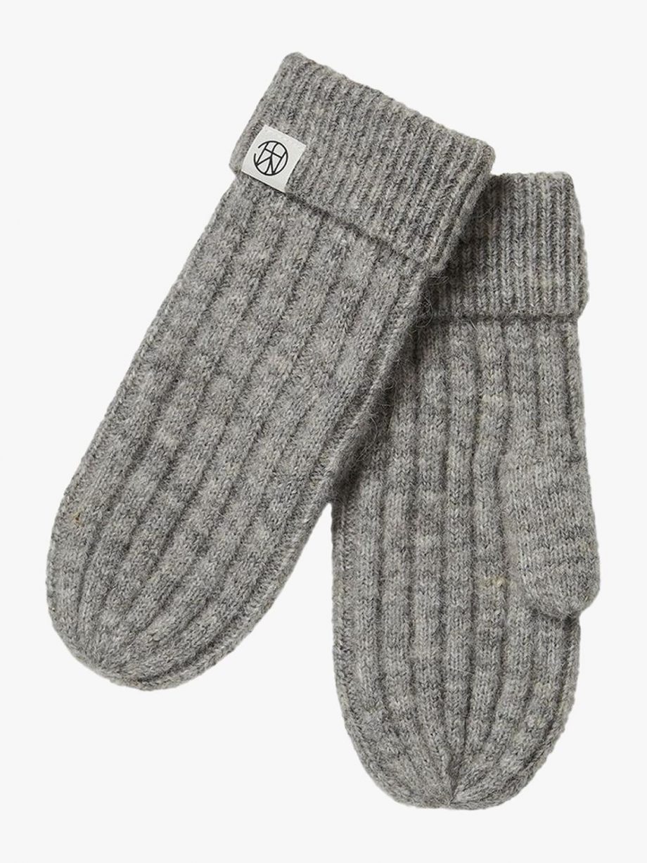 Hope icon mittens - Medium grey