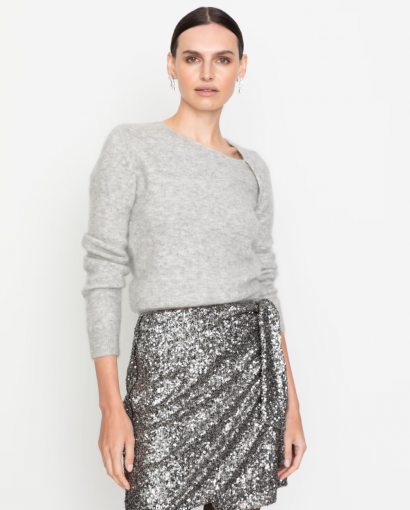 Dawa sequin skirt - Silver