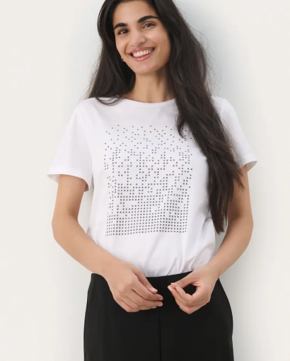 Maggi T-shirt - White/silver