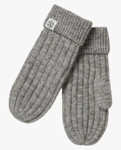 Hope icon mittens - Medium grey