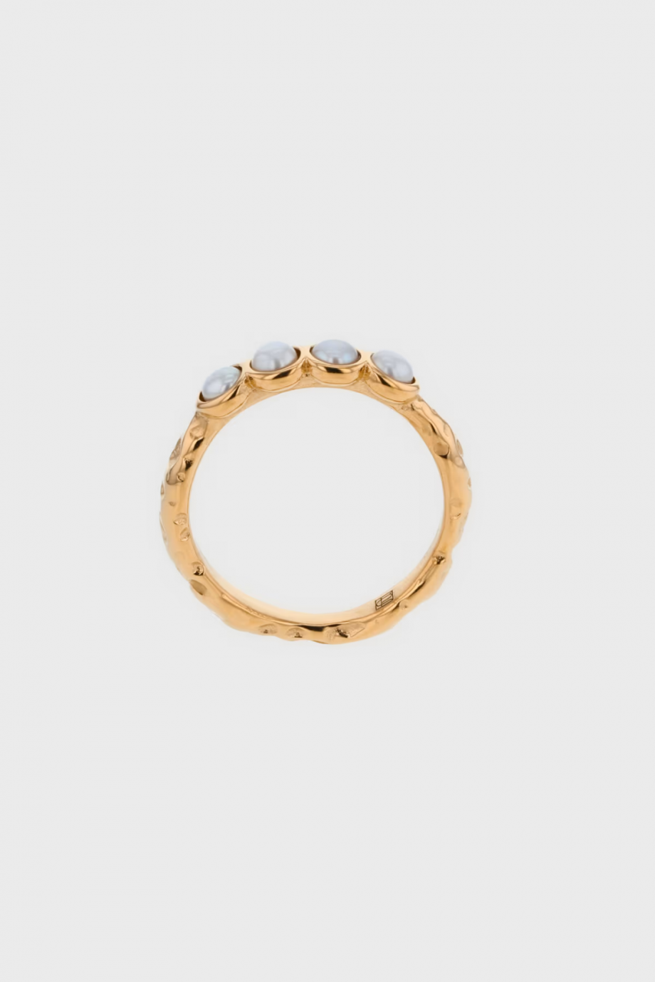 The Pearl row ring - Gold