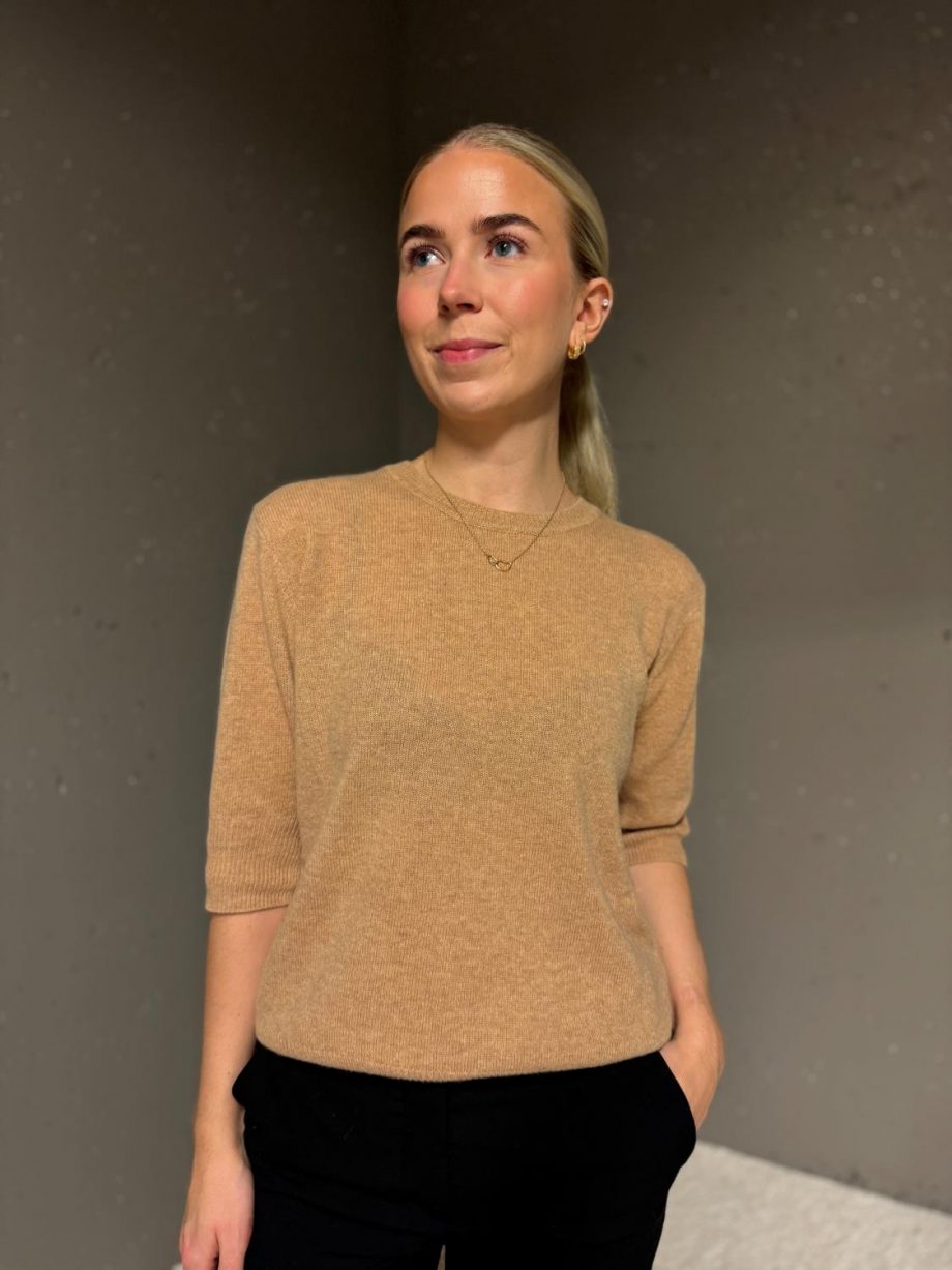 Monika short sleeve - Tannin melange