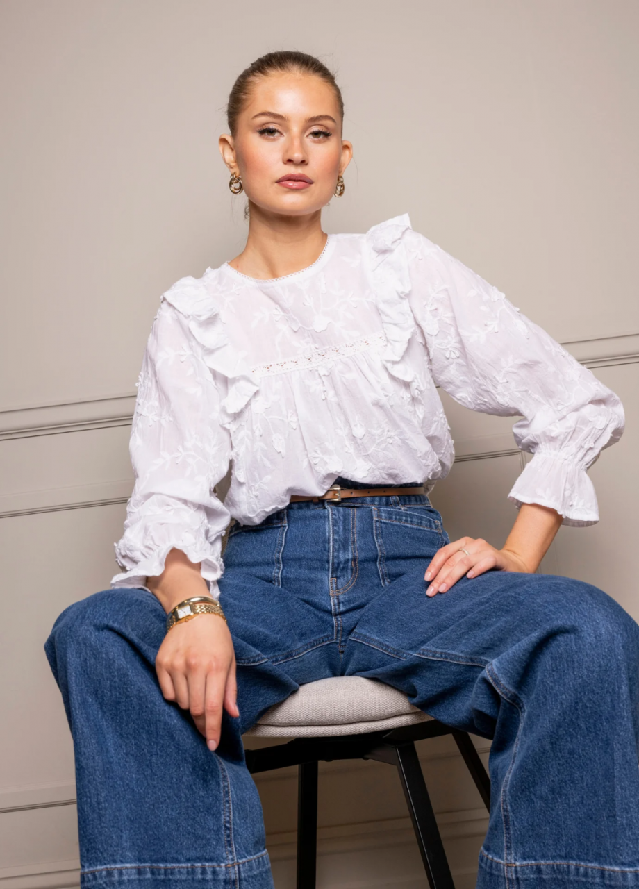 Amara top - Antique white