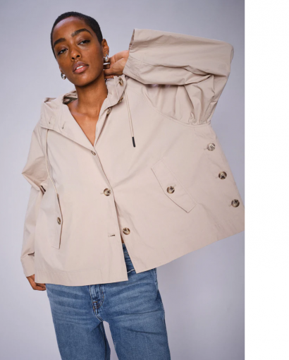 Sheena short jacket - Feather gray