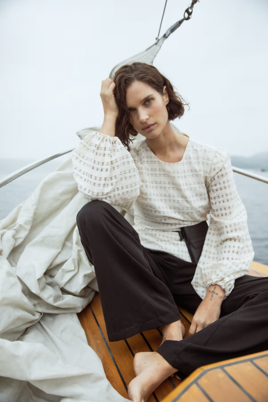 Rina blouse - Cream check