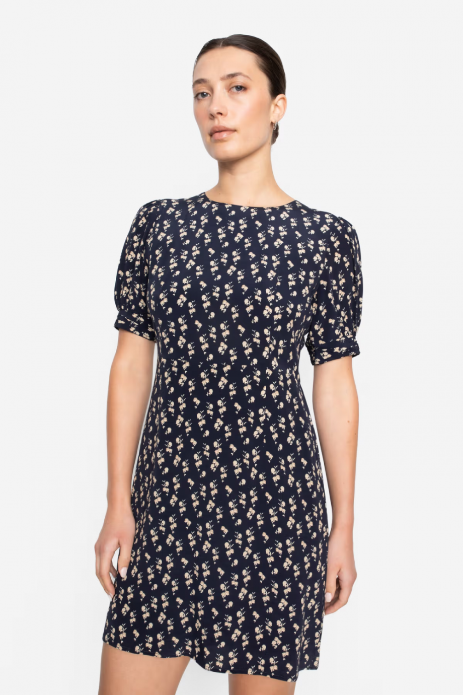 Allegra dress - Navy hortensia