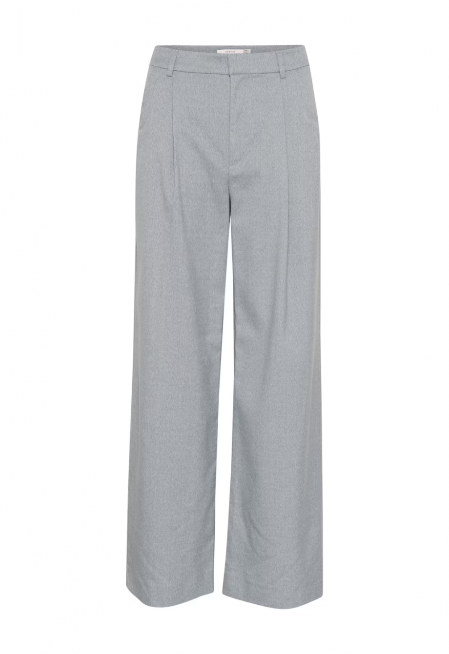Paulia melange MW wide pants - Greyblue melange