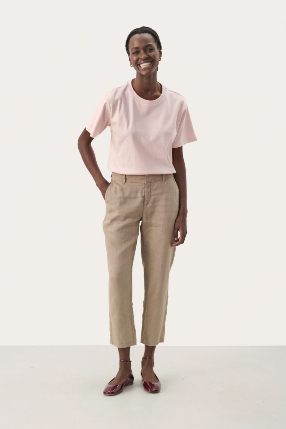 Soffe linen pant - Desert taupe