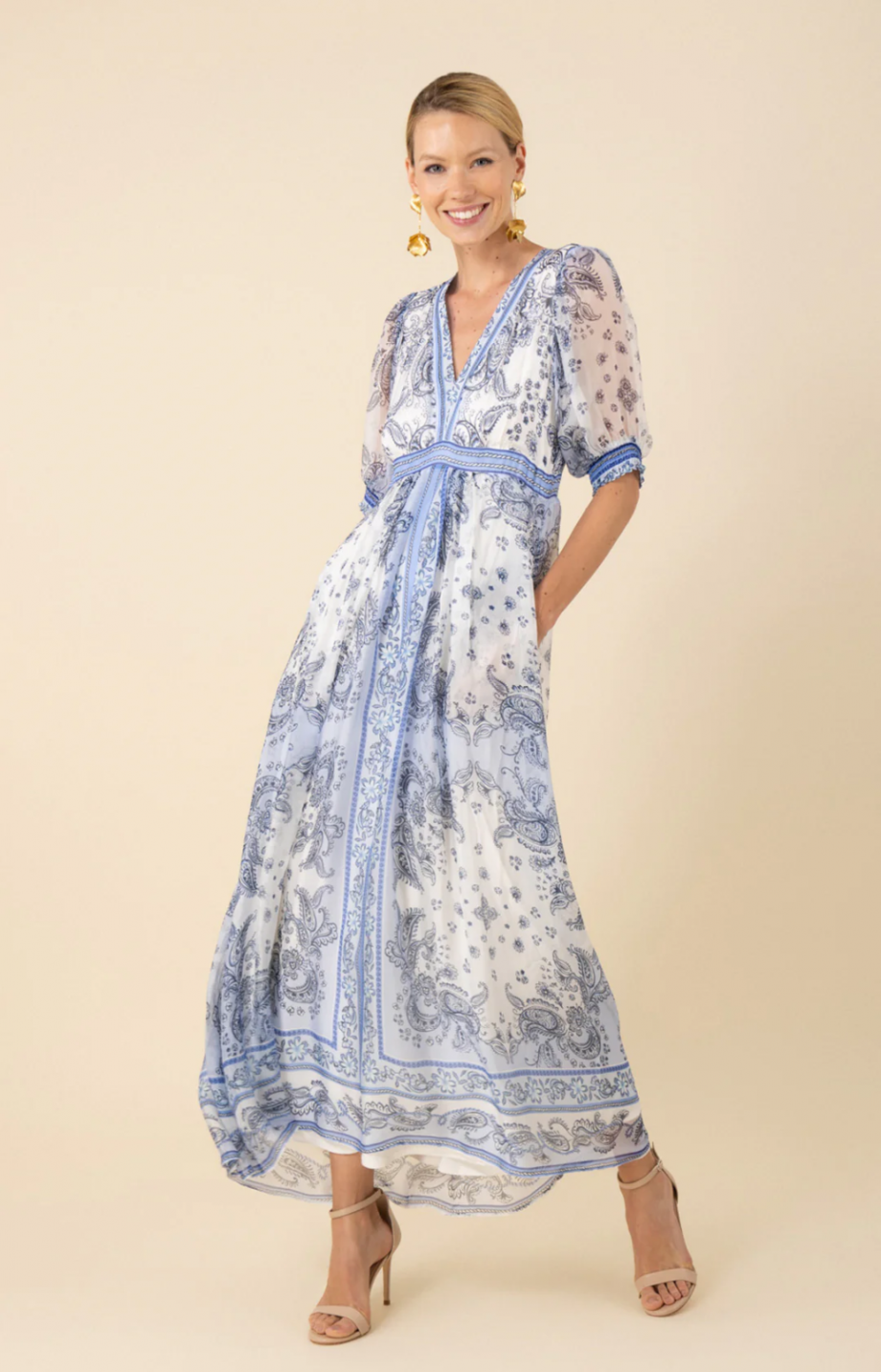 Lillian maxi dress - Blue