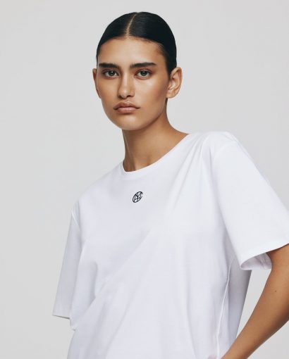 Melea Icon tee - White/black